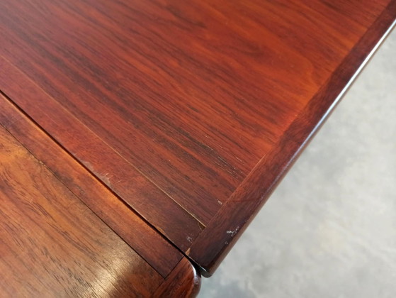Table de salle à manger vintage extensible du milieu du siècle, Tables de salle à manger, Bois, Marron (photo 10 sur 15)
