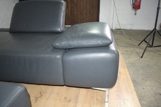 Image 1 of Ledersofa Loop Willi Schillig Mit Hocker Ledercouch Schlafsofa Couch Sofa Ecksofa