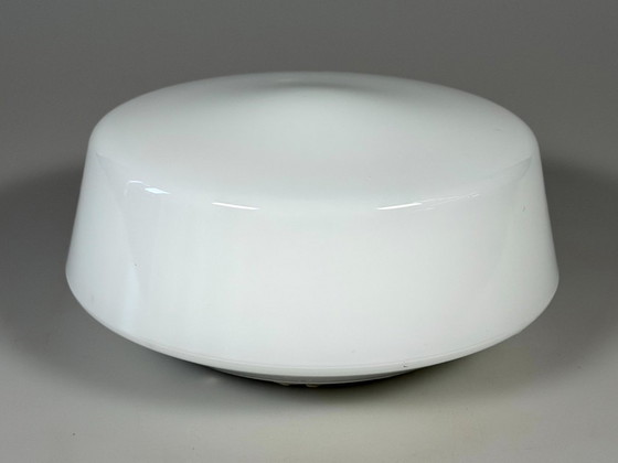 Image 1 of 50er 60er Jahre Lampe Leuchte Plafoniere Milchglas Mid Century Glas Design RZB