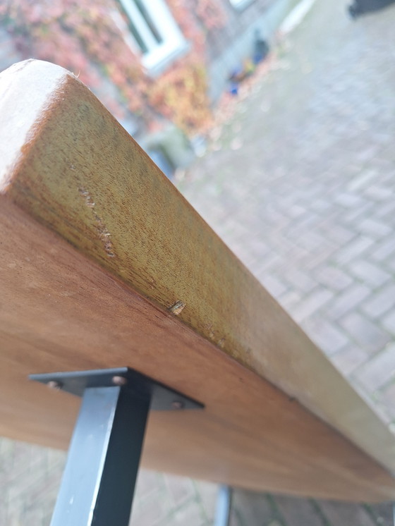 Image 1 of Table basse en bois massif des années 1960