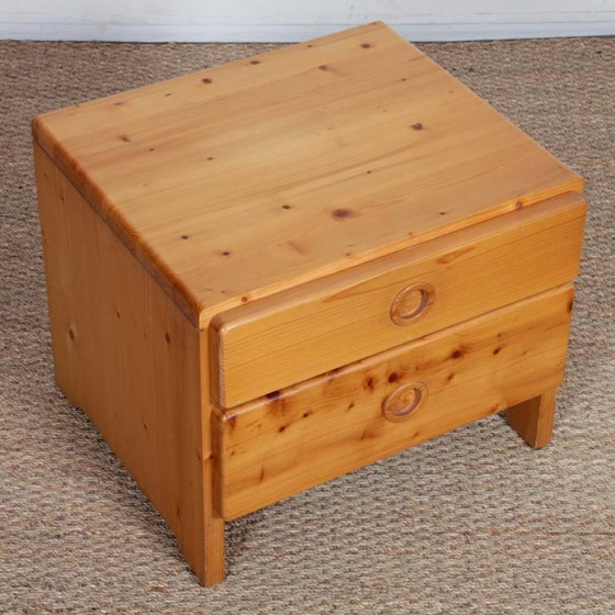 Image 1 of Pine bedside table, selected by Charlotte Perriand for Les Arcs, 1960