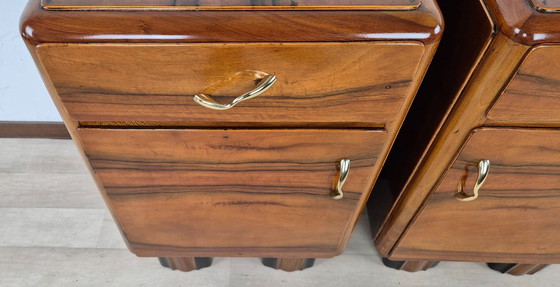 Image 1 of Tables de chevet Art Déco Emiliani 1934
