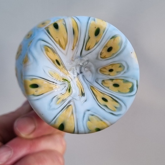 Millefiori Fratelli Toso jarrón decorativo antiguo de Murano, Venecia, principios del siglo XX (photo 5 of 14)