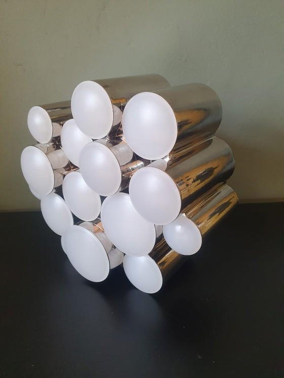 Image 1 of Vintage Ikea SÖDERSVIK Lamp: Chrome Space Age Light