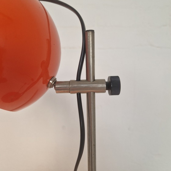Image 1 of Cool vintage orange space age globe lamp