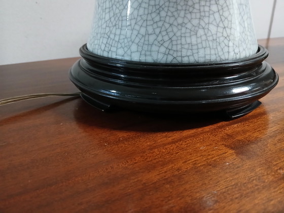 Image 1 of 2 lampade da tavolo cinesi con vetri craquelé