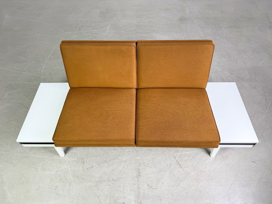 Image 1 of Divano originale Herman Miller Mid-Century con struttura in acciaio, divano George Nelson
