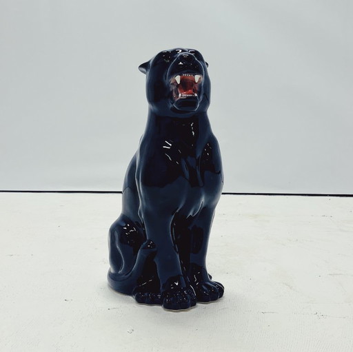 Zwarte Panter Beeld Keramiek