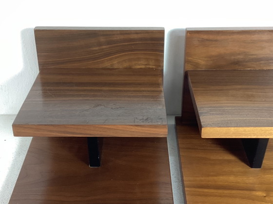 Image 1 of 2 Vintage teak wooden speaker stands