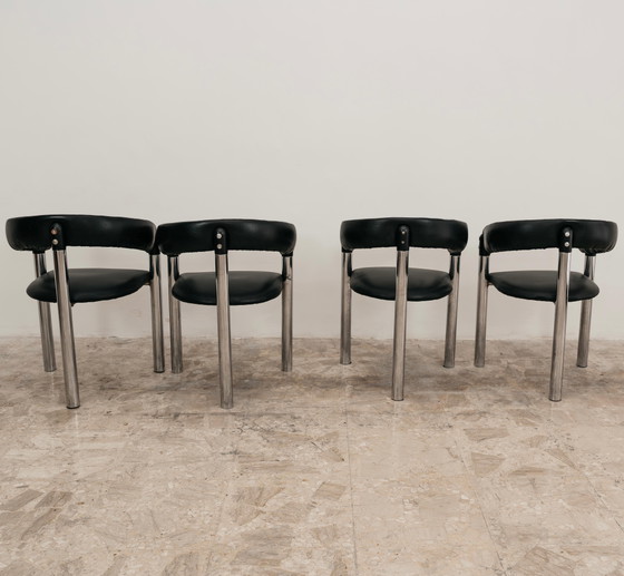 Image 1 of Dining Set of 4 Armchairs, 70s Design, Vintage, Modern