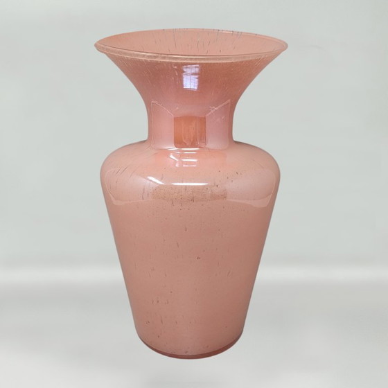 1970s Murano Blown Antique Pink Vase by Maestro del Vetro – Murano Glass (photo 5 of 9)