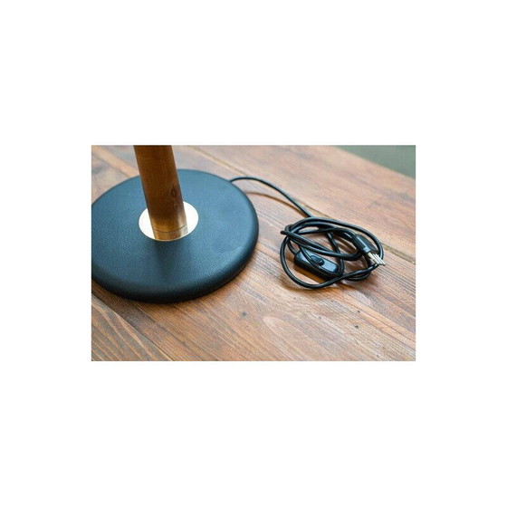 Image 1 of Vintage table lamp in metal and crystal by Nara gaufré, Italy