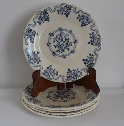 Gien plate x5, Osborne model 1875