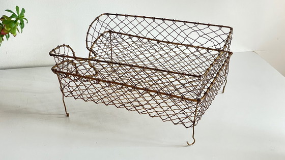 Image 1 of Vintage brass wire letter trays