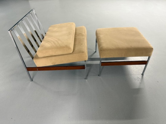Image 1 of Chaise longue et pouf A.Vandenbussche