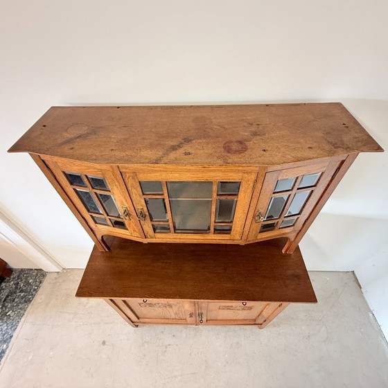 Antieke Art Deco Buffetkast Eiken Amsterdamse School Jaren 30 – Buffetkasten, Wood, Vintage (photo 7 of 11)