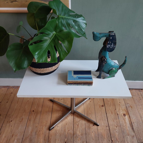 Image 1 of Vintage industrial TV table