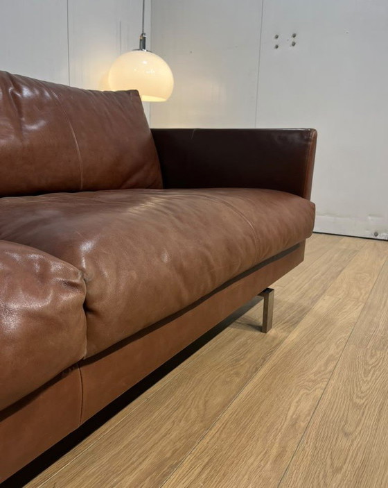 As good as new Montis Axel 2.5-seater Brown Leather + WARRANTY – 3-5 seaters (photo 8 of 10)