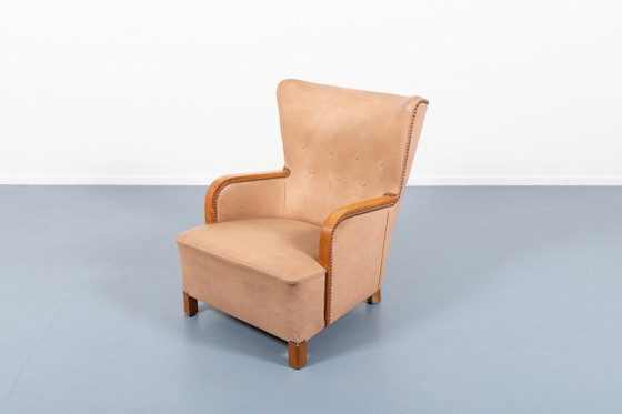 Image 1 of Sillón de salón de estilo moderno de mediados de siglo escandinavo, década de 1950, Suecia