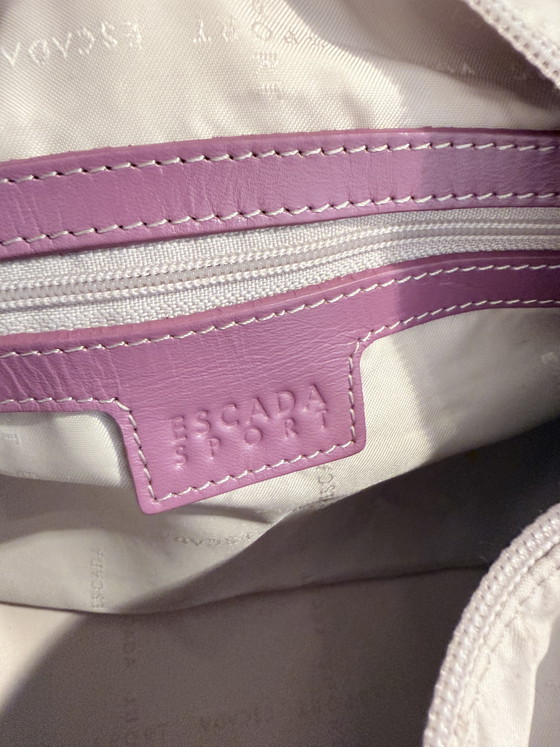 Sacoche cylindrique/baril Escada Sport vintage (état neuf) – Sacs seau, Nylon (photo 12 of 13)