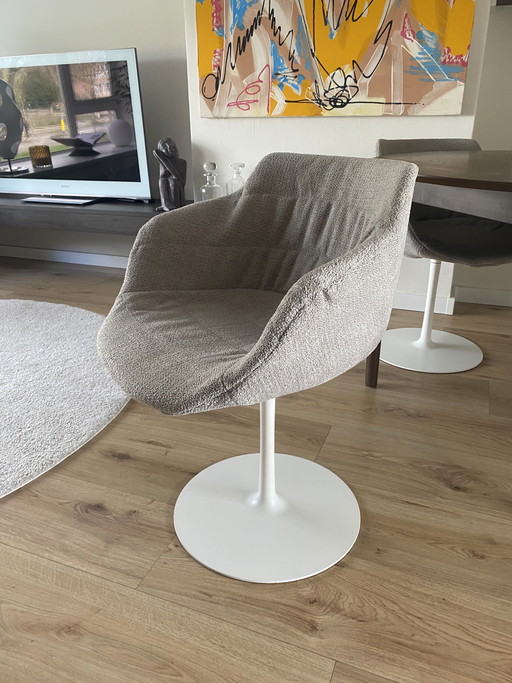 Sedie Flow imbottite in MDF Italia