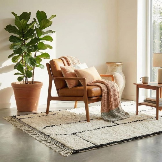 Image 1 of Authentischer traditioneller Berberteppich, handgewebt, Größe 200 x 300 cm