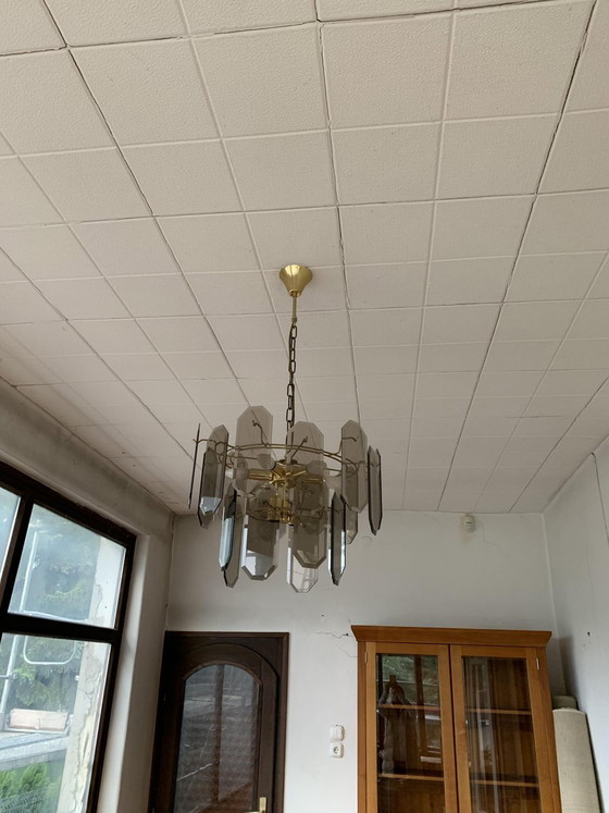 Vintage Ceiling Light, 1960s – Chandeliers, Wood, Chrome (photo 2 of 8)