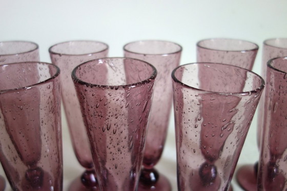 11 blown bubble glasses Verrerie du Marais Riom – Glass & Decanter (photo 3 of 11)