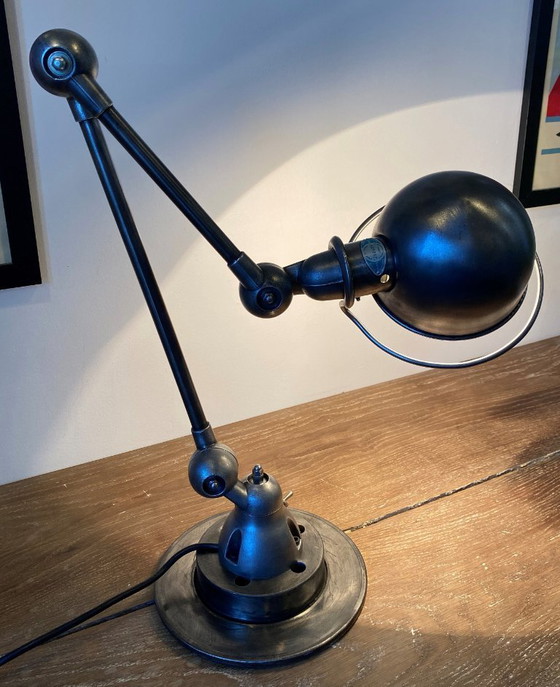Image 1 of Jieldé 2-arm lamp, 40+25cm, industrial graphite, Jean Louis Domecq, 1950