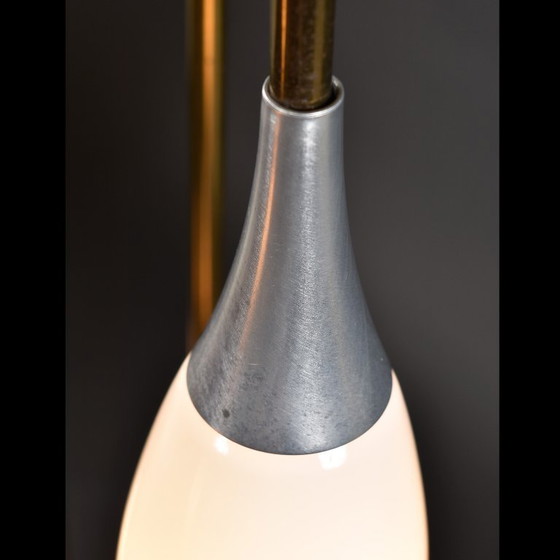 Image 1 of Lampada da terra a gabbia per uccelli con cascata a goccia, in stile metà secolo moderno