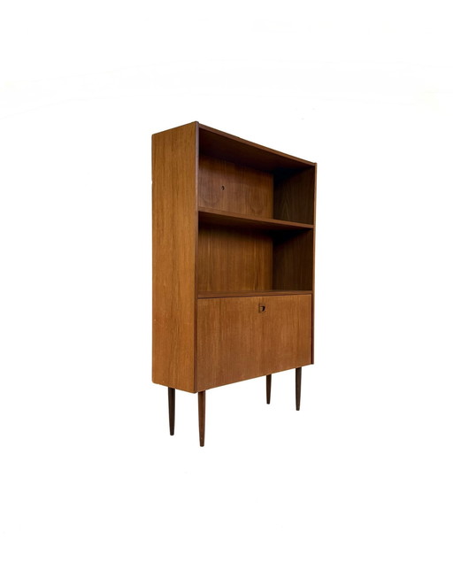 Vintage Deense teakhouten boekenkast ‘60