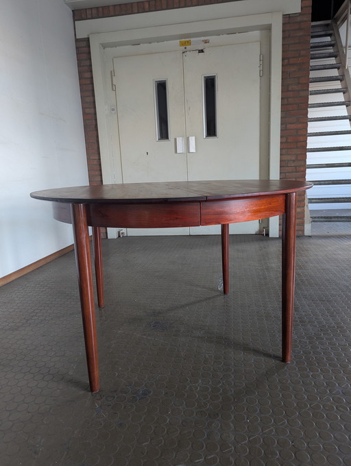 Vintage round dining table, rosewood, Denmark
