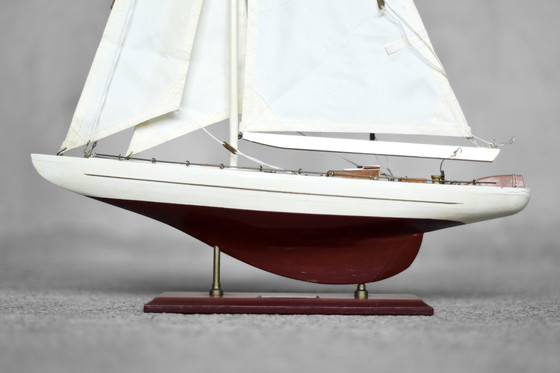 Image 1 of Vintage Mid-Century Scandinavian Modern Wooden J-Class Ranger J5 Yacht Model, 1960s