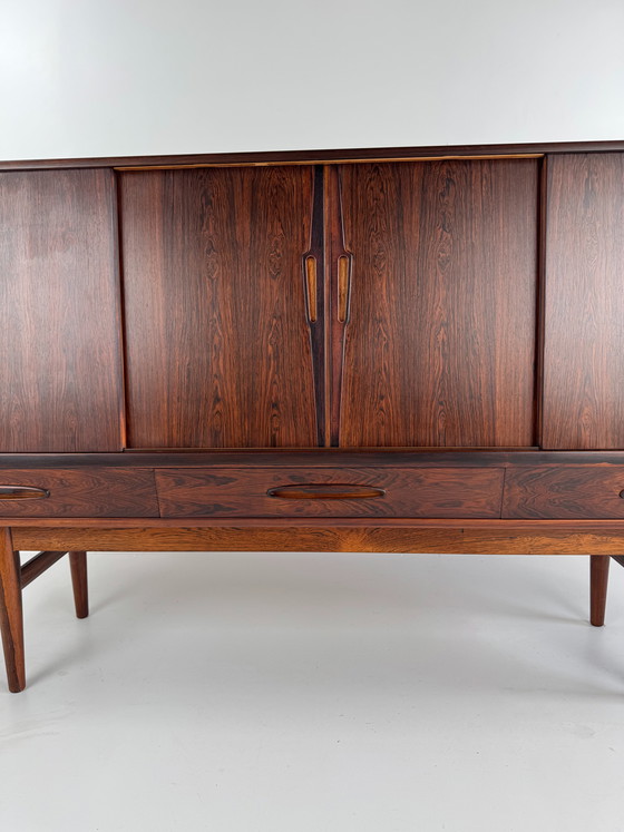 Image 1 of Ærthøj Jensen & Mølholm Rosewood Sideboard – Danish Craftsmanship with Hidden Bar