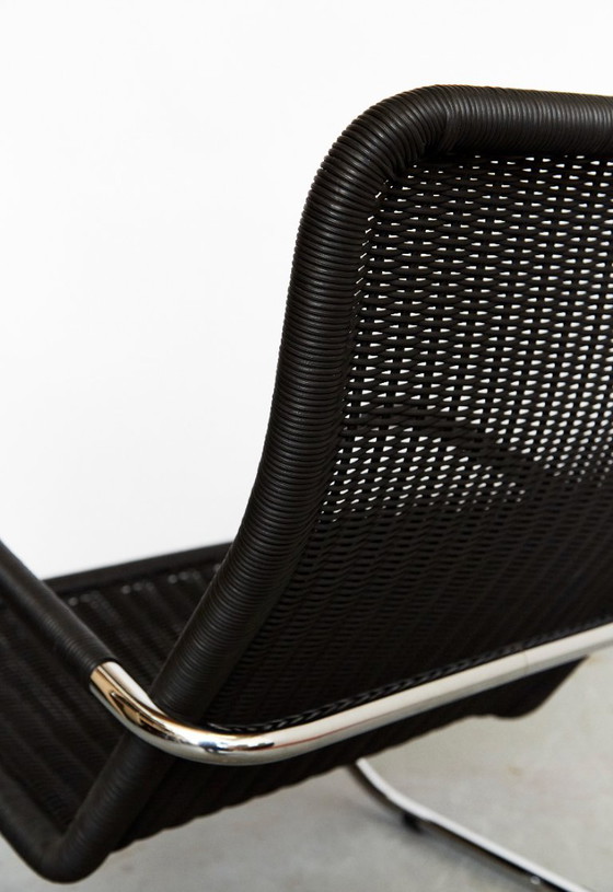 Image 1 of Sedia a sbalzo Anton Lorenz D35 e pouf C35 per Tecta