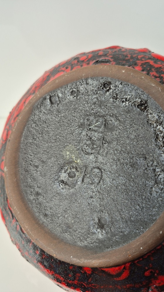 Image 1 of Rare Fat Lava Vase, designed by Ursula Beyrau for Gräflich Ortenburg'sche Keramik