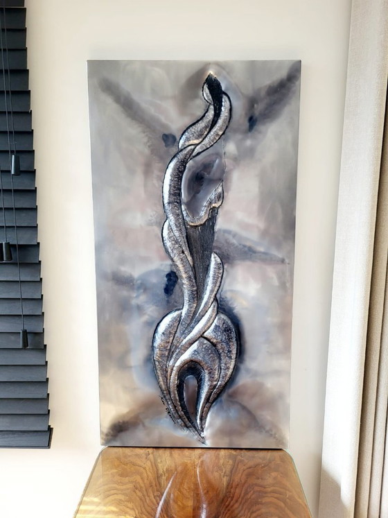 Image 1 of Marc D’Haenens – Metal wall sculpture, Belgium, 1970s