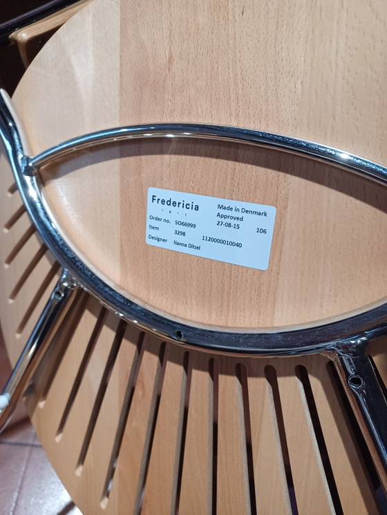 Image 1 of 4x Vintage Wooden Danish Chairs By Nanna Ditzel For Fredericia Stolefabrik