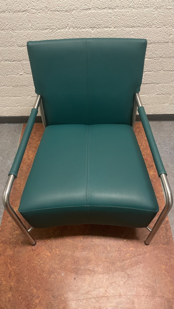 Bert Plantagie, Class Fauteuil, Cuir et Acier Inoxydable, Modèle d'Exposition – rvs, Leather (photo 2 of 12)
