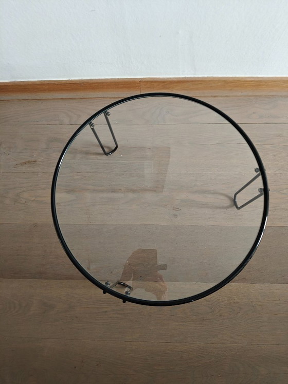 Image 1 of Set of vintage glass coffee tables / nesting tables – Italian design