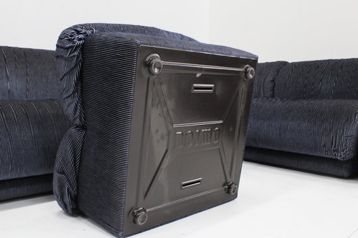 Vintage Italian Modular Sofa Doimo Salotti 1970s set of 7