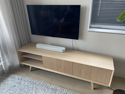 Meuble TV Monoz Groove en chêne 180 cm