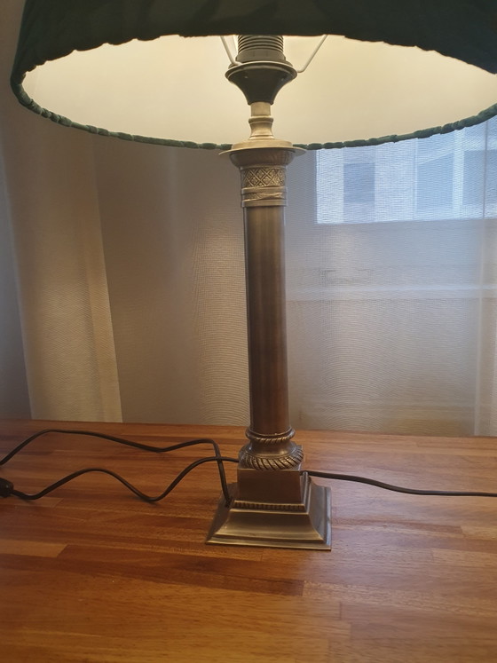 Splendido Set Lampade a Colonna Vintage Herda Ottone – Hollywood Regency - Stile Impero - Neoclassico - (photo 7 of 15)