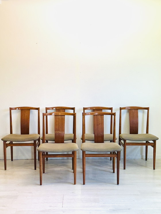 Image 1 of 6 Danish vintage dining chairs – Henning Sørensen for Danex (1960s)