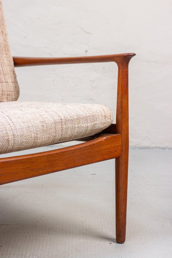 Image 1 of Vintage Teak Sofa Couch Svend Age Eriksen Glostrup Mid Century
