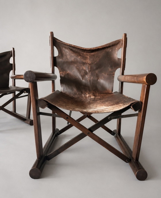 Image 1 of 2x Vintage PL22 Chairs + Ottoman by Hauner & Eisler, ca60s