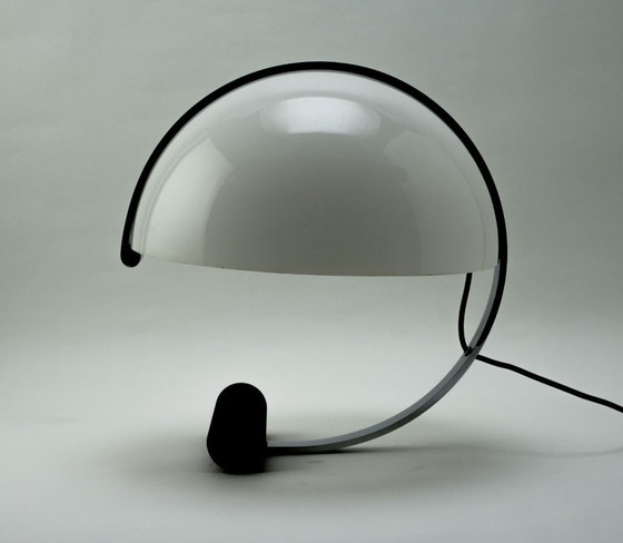 Image 1 of Mid-Century Design Meta Globe Shaped Chrome and Plexiglass Table Lamp by Stilnovo for Artimeta, Italy / Netherlands, 1970s