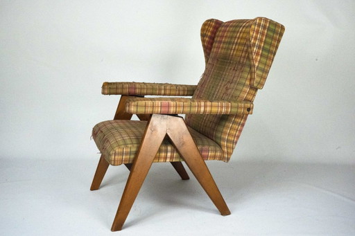 Poltrona reclinabile italiana di metà secolo, anni '60