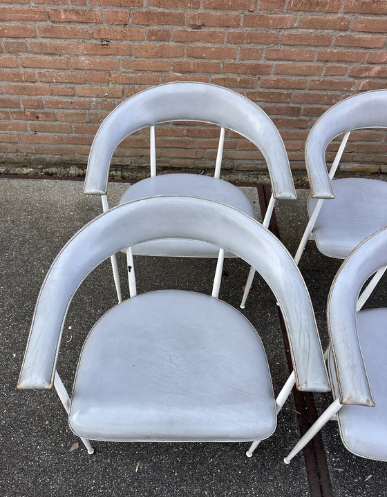 Image 1 of 4x Fasem P40 design eetkamerstoelen 