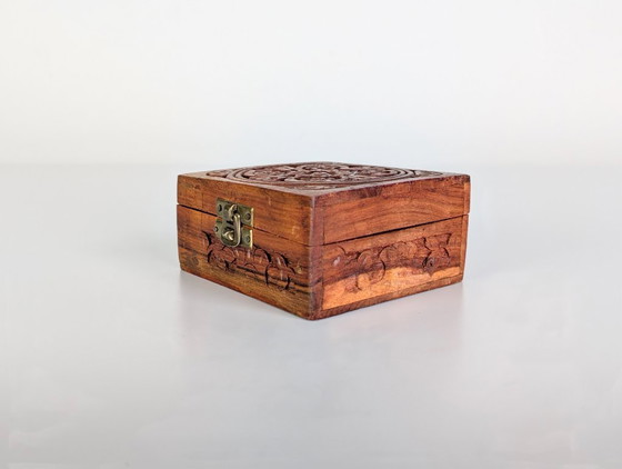 Image 1 of Vintage wooden box, jewelry box, jewelry case, gift